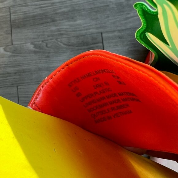 Kate Spade Limoncello Platform Slide Sandals Inflatable Novelty Pineapple Sz W8 - Picture 6 of 6